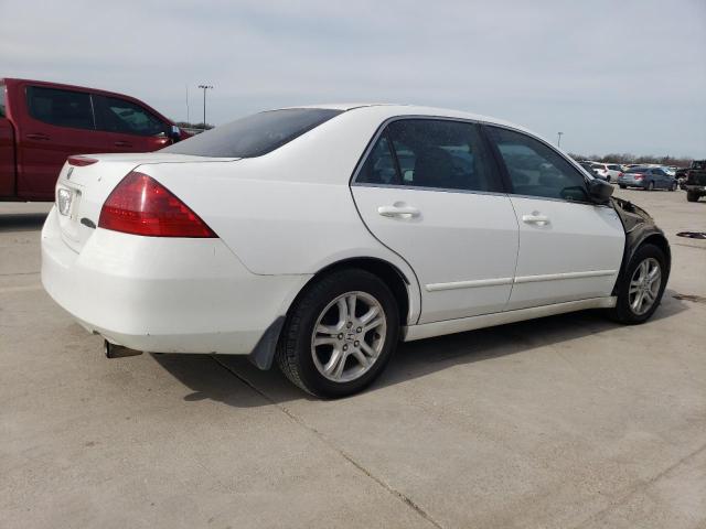 1HGCM55377A202051 - 2007 HONDA ACCORD SE WHITE photo 3