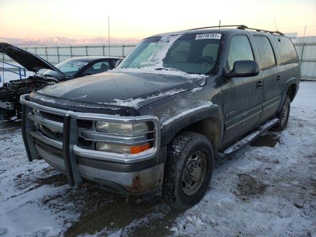 3GNGK26U41G127434 - 2001 CHEVROLET SUBURBAN K2500 GRAY photo 2