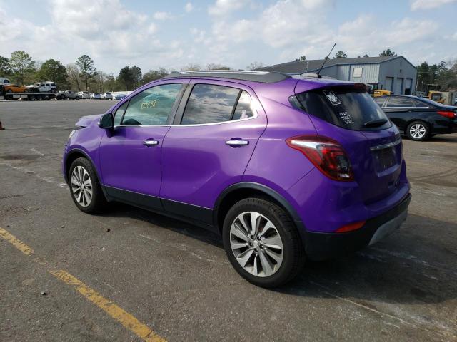 KL4CJASBXKB709003 - 2019 BUICK ENCORE PREFERRED PURPLE photo 2