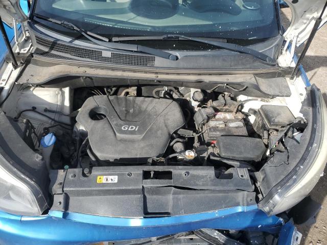 KNDJN2A24F7178950 - 2015 KIA SOUL BLUE photo 11