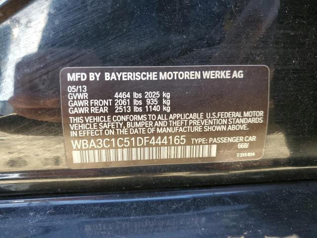 WBA3C1C51DF444165 - 2013 BMW 328 I SULEV BLACK photo 12