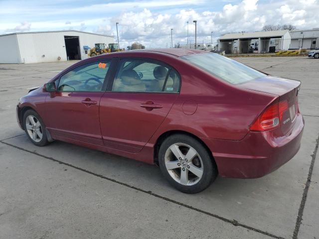 1HGFA16826L037456 - 2006 HONDA CIVIC EX RED photo 2