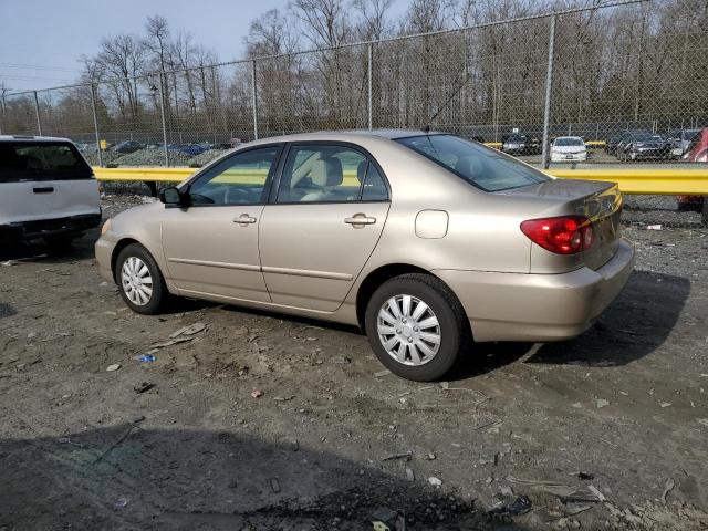 2T1BR32E08C920222 - 2008 TOYOTA COROLLA CE GOLD photo 2