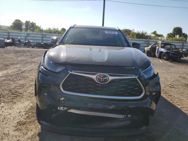 5TDGARAHXNS515788 - 2022 TOYOTA HIGHLANDER HYBRID XLE BLACK photo 5