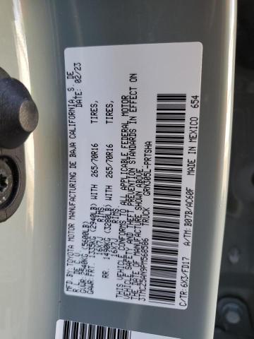 3TMCZ5AN9PM568586 - 2023 TOYOTA TACOMA DOUBLE CAB GRAY photo 12