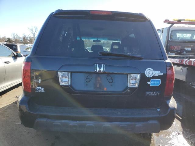 2HKYF18604H501043 - 2004 HONDA PILOT EXL BLACK photo 6