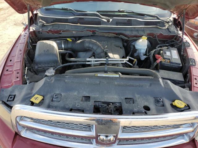 1D7RV1CT5BS659578 - 2011 DODGE RAM 1500 MAROON photo 11