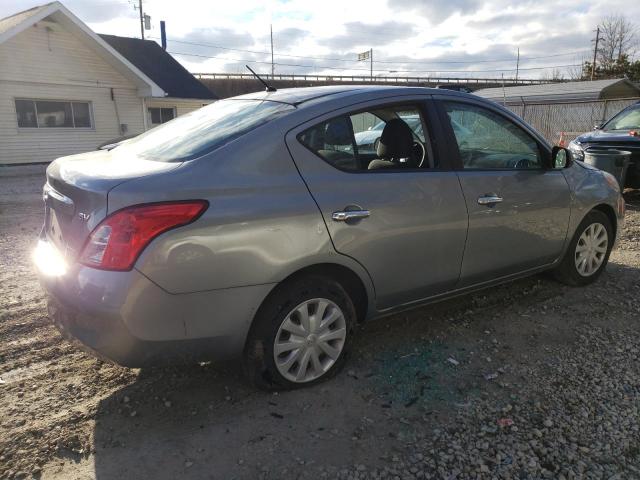 3N1CN7AP0CL914522 - 2012 NISSAN VERSA S GRAY photo 3