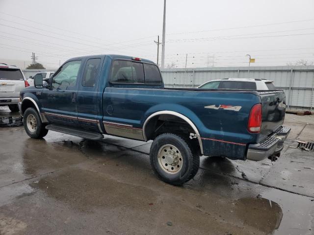 1FTNX21F0XEB52244 - 1999 FORD F250 SUPER DUTY TEAL photo 2