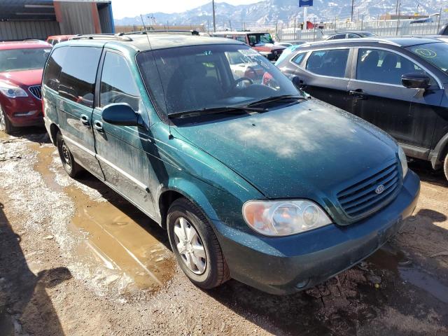 KNDUP131526233900 - 2002 KIA SEDONA EX GREEN photo 4