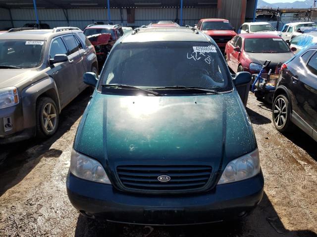 KNDUP131526233900 - 2002 KIA SEDONA EX GREEN photo 5