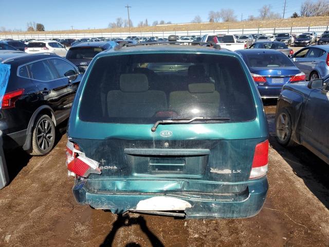 KNDUP131526233900 - 2002 KIA SEDONA EX GREEN photo 6