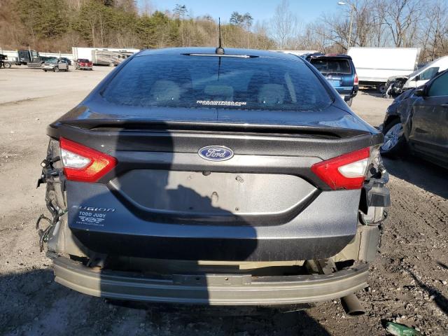 3FA6P0G71GR267155 - 2016 FORD FUSION S GRAY photo 6