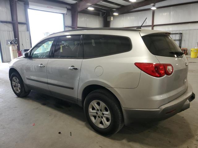 1GNLREED1AS140406 - 2010 CHEVROLET TRAVERSE LS SILVER photo 2