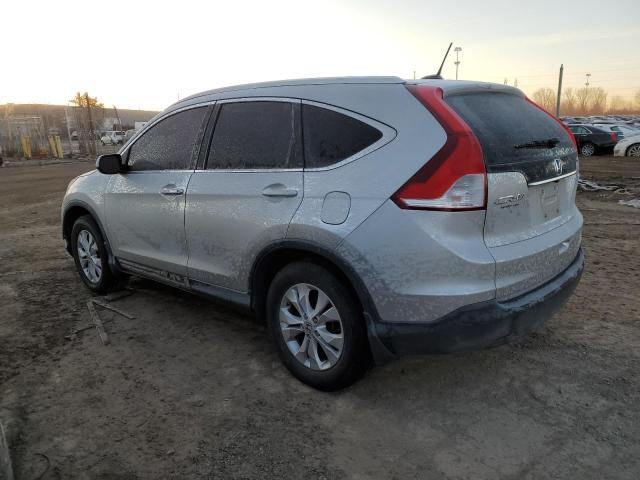 2HKRM4H77CH608495 - 2012 HONDA CR-V EXL SILVER photo 2