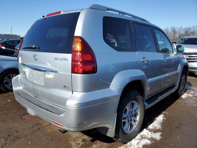 JTJBT20X060115776 - 2006 LEXUS GX 470 SILVER photo 3