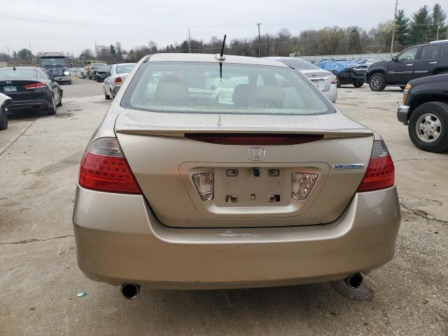 JHMCN36407C003496 - 2007 HONDA ACCORD HYBRID BEIGE photo 6