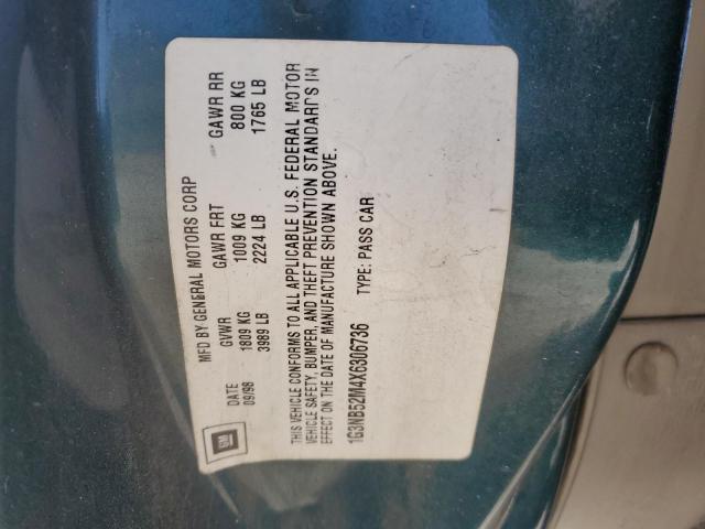 1G3NB52M4X6306736 - 1999 OLDSMOBILE CUTLASS GL მწვანე ფოტო 12