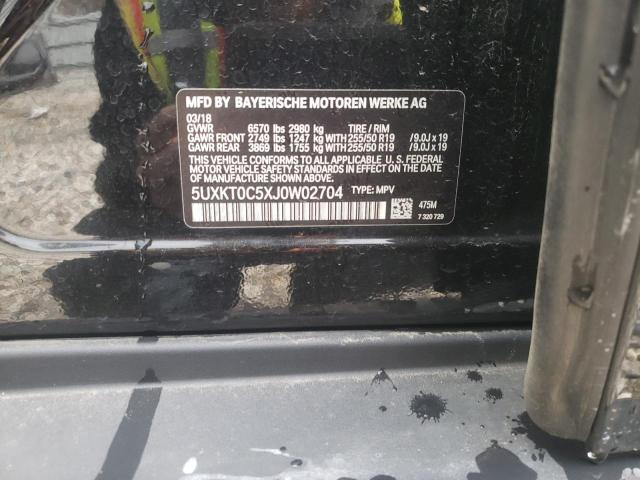 5UXKT0C5XJ0W02704 - 2018 BMW X5 XDR40E BLACK photo 14