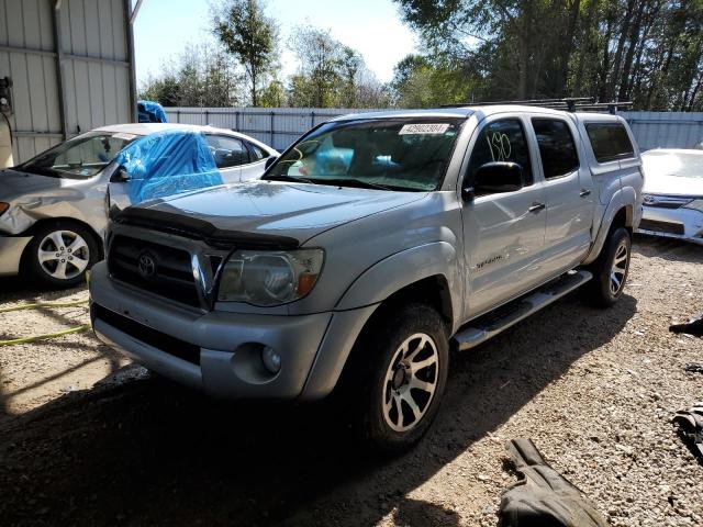 5TELU4EN8AZ692703 - 2010 TOYOTA TACOMA DOUBLE CAB SILVER photo 1