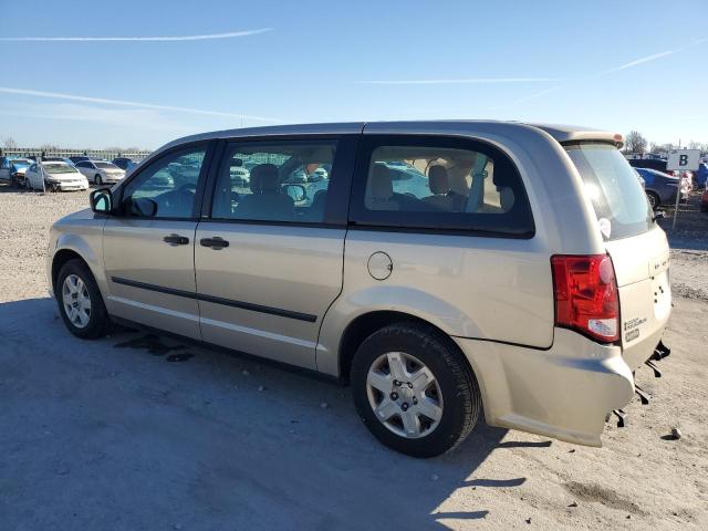 2C4RDGBG5DR693044 - 2013 DODGE CARAVAN SE GOLD photo 2