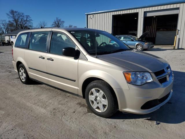 2C4RDGBG5DR693044 - 2013 DODGE CARAVAN SE GOLD photo 4