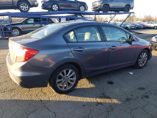 2HGFB2F87CH313996 - 2012 HONDA CIVIC EX GRAY photo 3