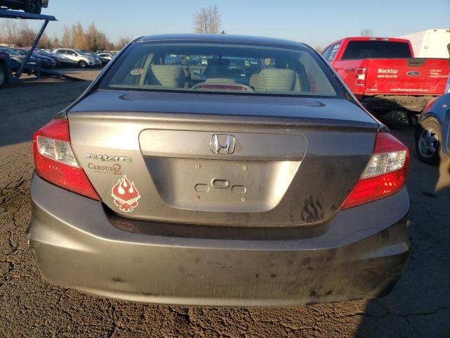 2HGFB2F87CH313996 - 2012 HONDA CIVIC EX GRAY photo 6