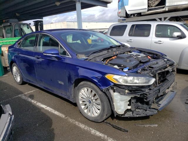 3FA6P0SU8ER142471 - 2014 FORD FUSION TITANIUM PHEV BLUE photo 4