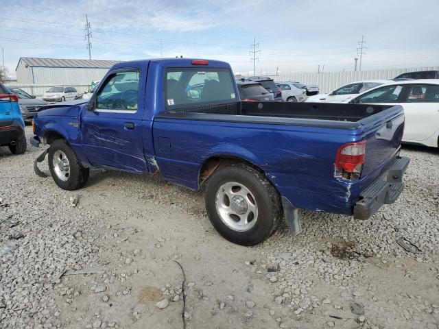 1FTYR10D73PB30788 - 2003 FORD RANGER BLUE photo 2