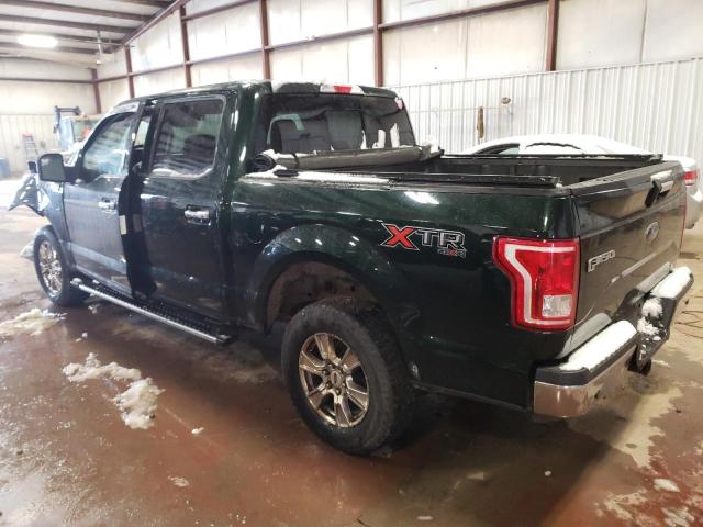 1FTEW1EF7GKD06568 - 2016 FORD F150 SUPERCREW GREEN photo 2