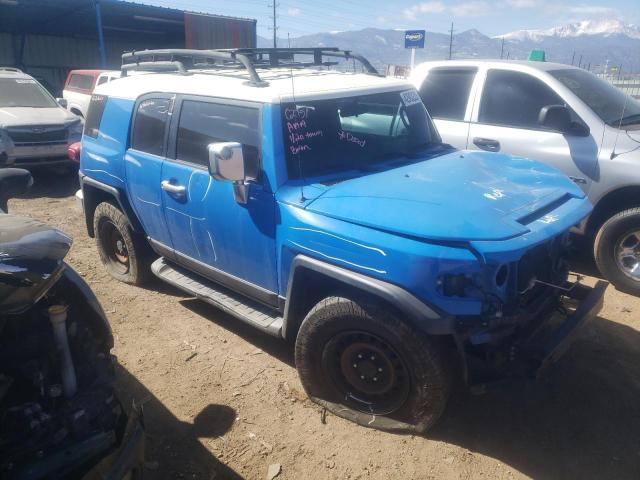 JTEBU11F870029578 - 2007 TOYOTA FJ CRUISER BLUE photo 4