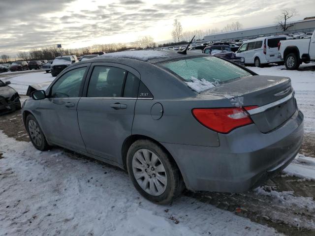 1C3CCBAB3DN696690 - 2013 CHRYSLER 200 LX GRAY photo 2