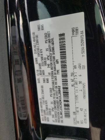 5LMCJ3C92KUL26862 - 2019 LINCOLN MKC RESERVE შავი ფოტო 12