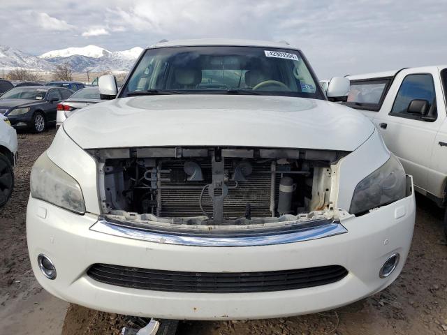 JN8AZ2NE7B9000381 - 2011 INFINITI QX56 WHITE photo 5