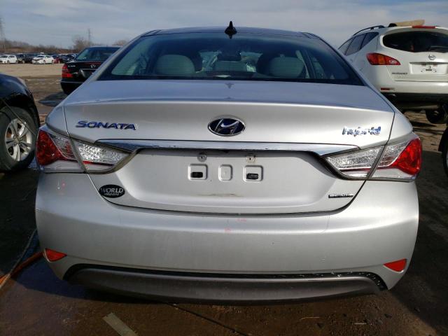 KMHEC4A42FA051892 - 2015 HYUNDAI SONATA HYBRID SILVER photo 6