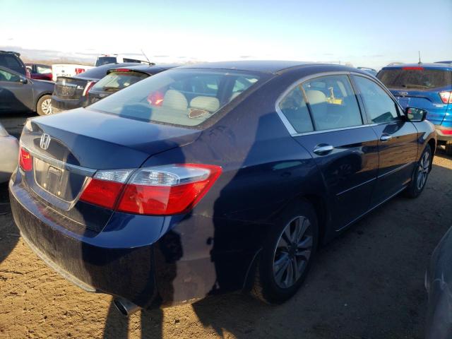 1HGCR2F33EA208800 - 2014 HONDA ACCORD LX BLUE photo 3