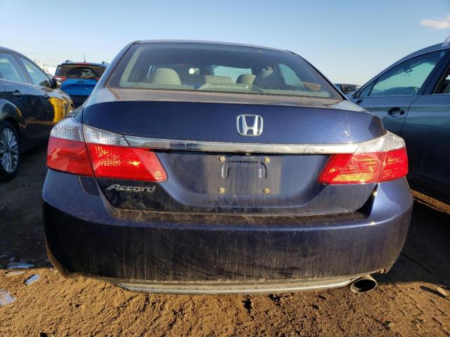 1HGCR2F33EA208800 - 2014 HONDA ACCORD LX BLUE photo 6