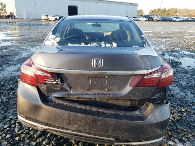 1HGCR2E31HA100133 - 2017 HONDA ACCORD LX CHARCOAL photo 6