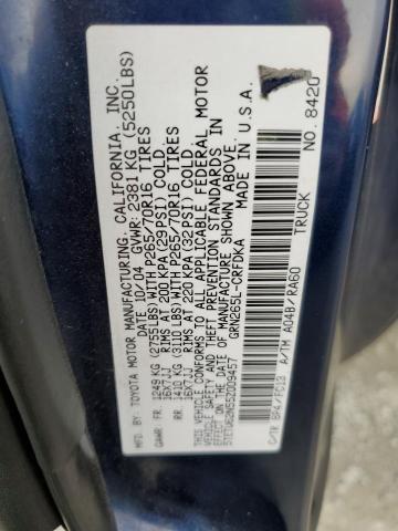 5TETU62N55Z009457 - 2005 TOYOTA TACOMA PRERUNNER ACCESS CAB BLUE photo 12