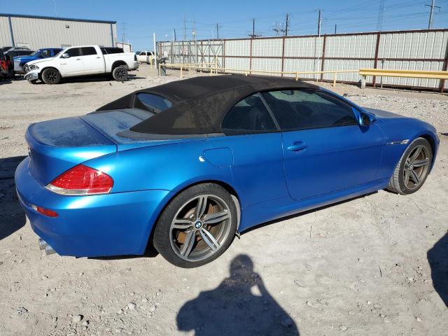 WBSEK93537CS32945 - 2007 BMW M6 BLUE photo 3