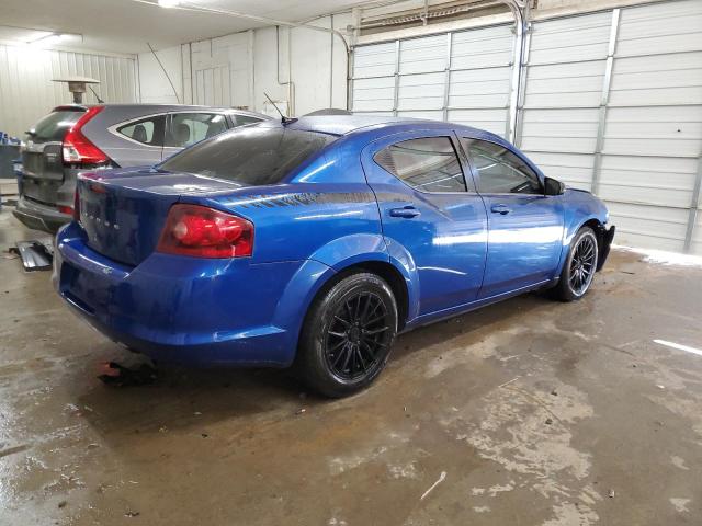 1C3CDZAB5CN331528 - 2012 DODGE AVENGER SE BLUE photo 3