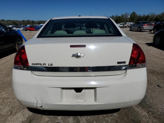 2G1WB58K389101535 - 2008 CHEVROLET IMPALA LS WHITE photo 6