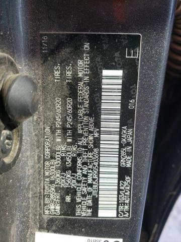 JTEBU5JR9G5403698 - 2016 TOYOTA 4RUNNER SR5/SR5 PREMIUM 石墨色 照片 12