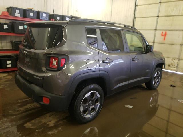 ZACCJBAB6HPG18757 - 2017 JEEP RENEGADE SPORT Մոխրագույն լուսանկար 3