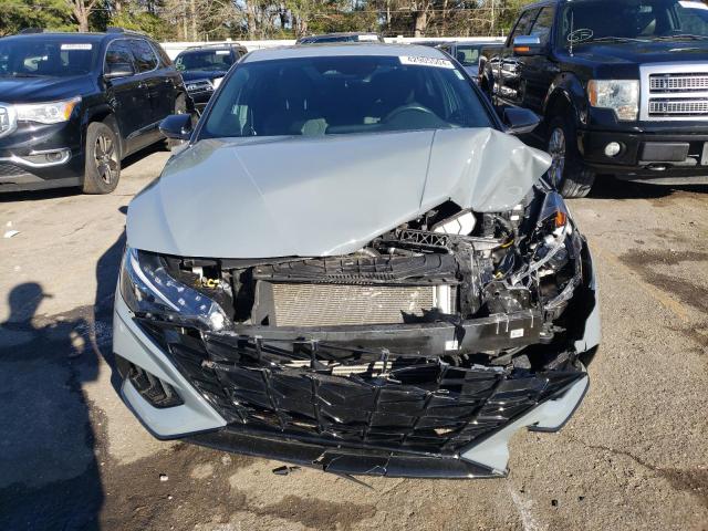 KMHLR4AF7NU237044 - 2022 HYUNDAI ELANTRA N LINE GRAY photo 5