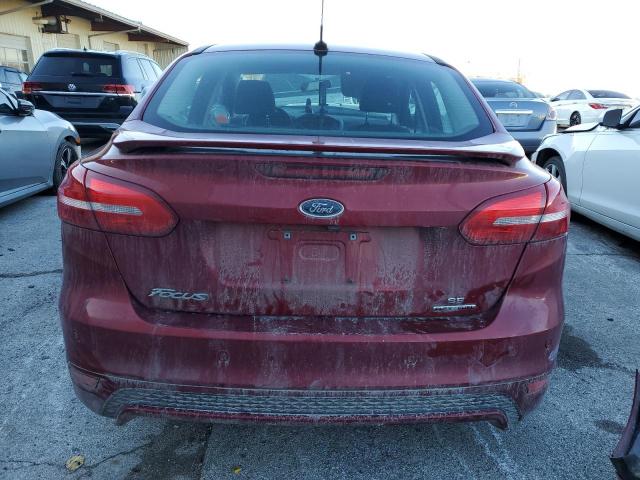 1FADP3F29GL250956 - 2016 FORD FOCUS SE RED photo 6