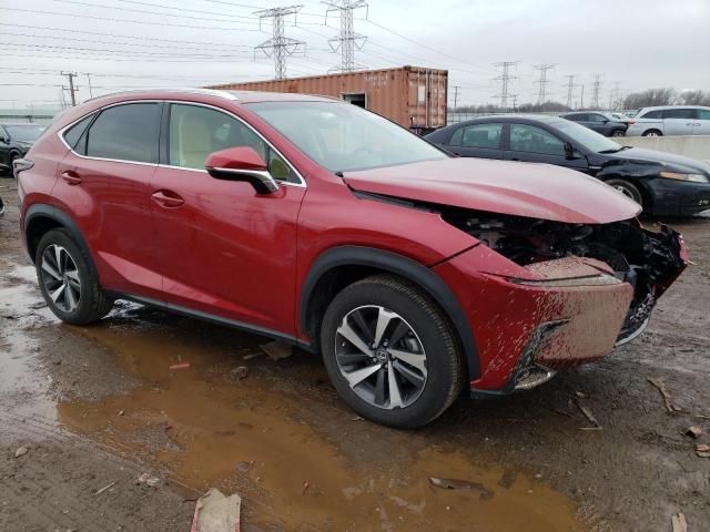 JTJBARBZ1K2213145 - 2019 LEXUS NX 300 BASE RED photo 4