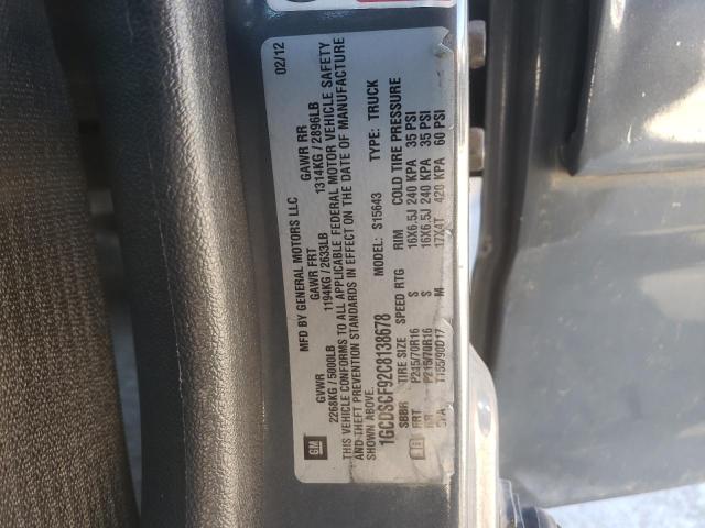 1GCDSCF92C8138678 - 2012 CHEVROLET COLORADO LT GRAY photo 13