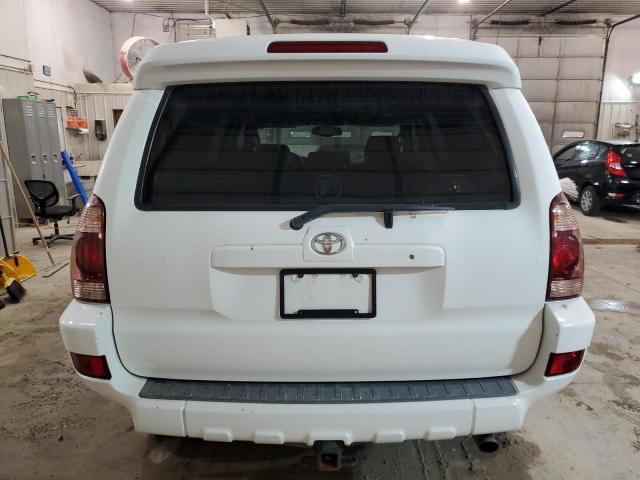 JTEBU14R650077177 - 2005 TOYOTA 4RUNNER SR5 WHITE photo 6